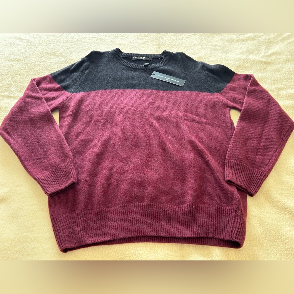 Men’s Wool Sweater, Made in Italy. New with Tag
